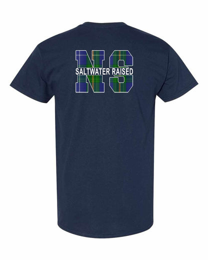 Saltwater Raised Left Chest and Back mens-tee