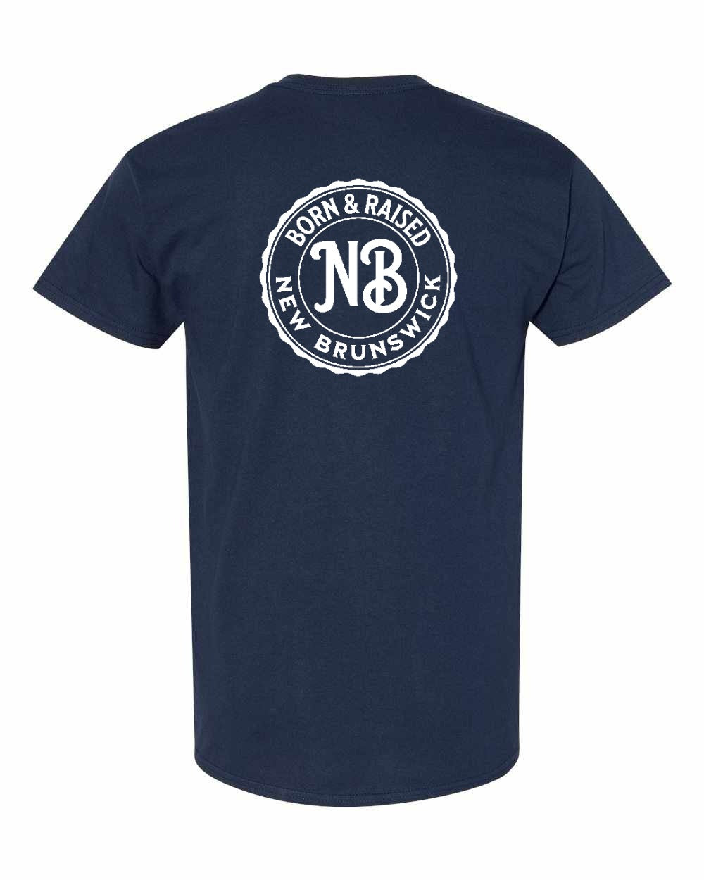 Born & Raised NB Left Chest and Back Men's Tee