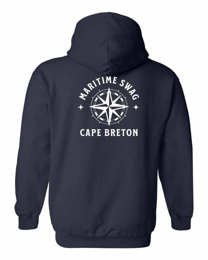 Maritime Swag Cape Breton Compass Left Chest and Back Pullover Hoodie
