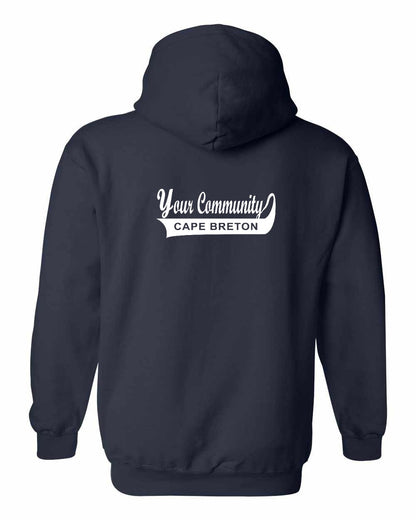 Your Community Swoop (Cape Breton) Left Chest and Back Pullover Hoodie