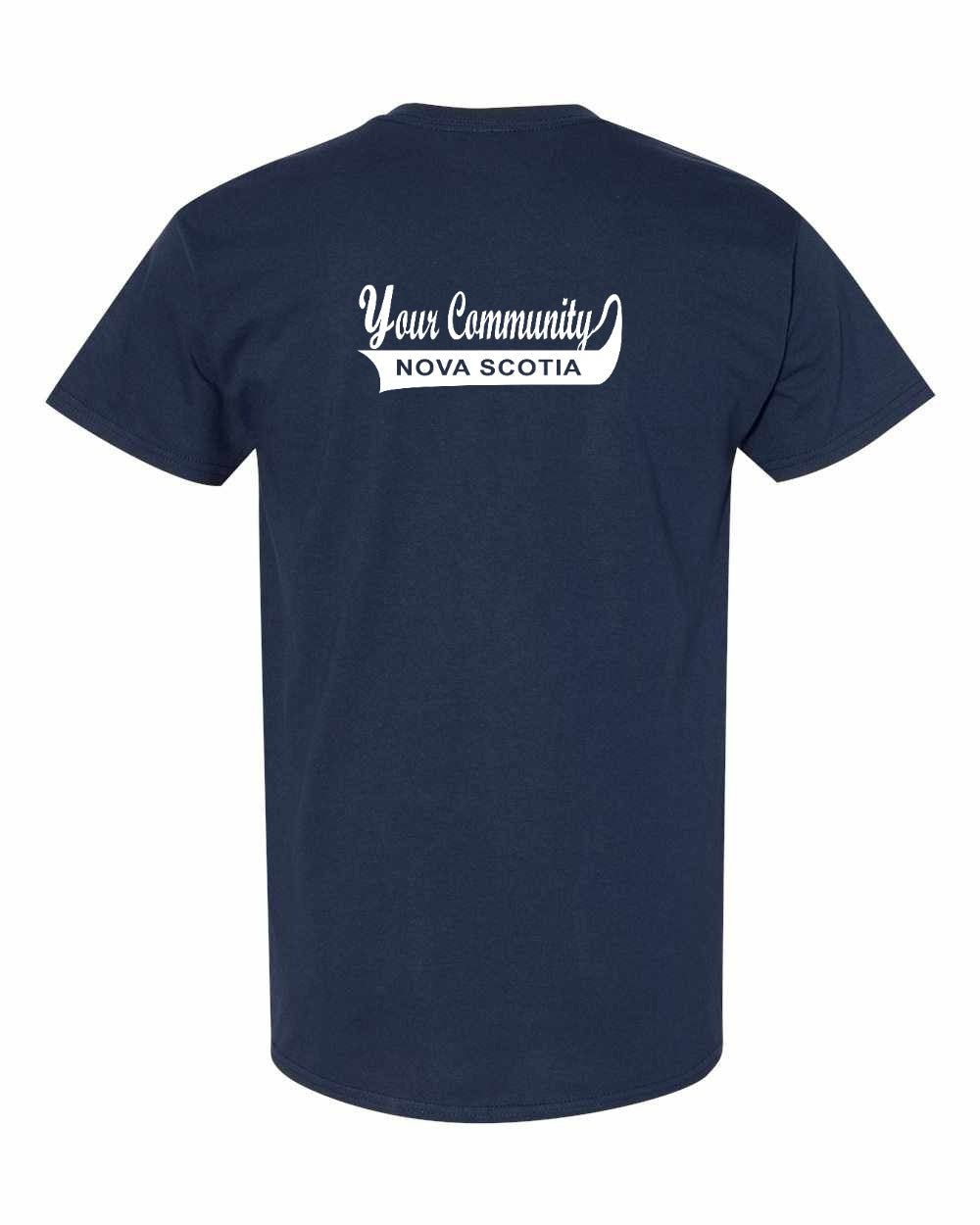 Your Community Swoop (Nova Scotia) Left Chest and Back mens-tee