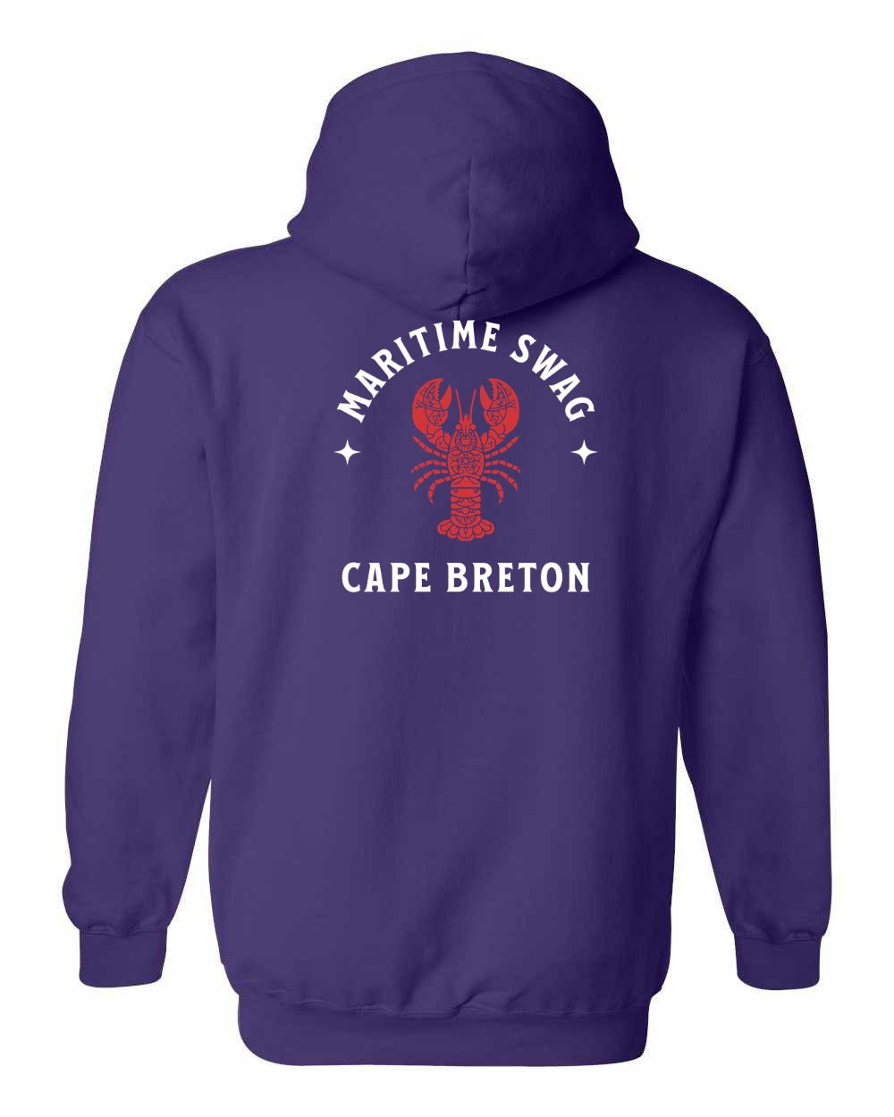Maritime Swag Cape Breton Mandala Red Lobster Left Chest and Back Pullover Hoodie