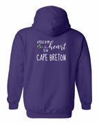 A piece of My heart in CB Tartan Heart Left Chest and Back Pullover Hoodie - Unisex