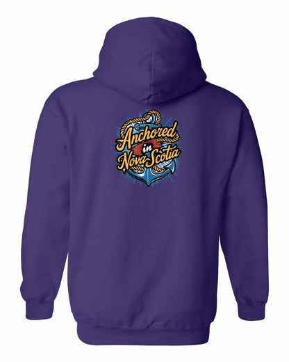 Anchored In Nova Scotia (Old Design) Left Chest and Back pullover