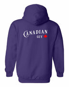 Canadian Guy Left Chest and Back Pullover Hoodie - Gildan Canada (sewn Internationally) - Unisex