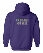 Caper Girl Left Chest and Back Pullover Hoodie - Unisex