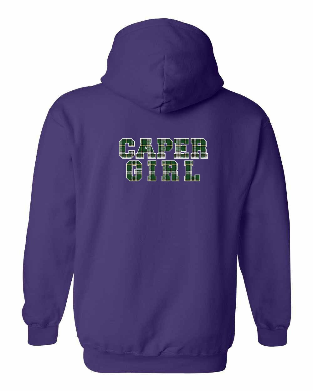 Caper Girl Left Chest and Back Pullover Hoodie - Unisex