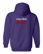 Living Alberta Made in NS Left Chest and Back Pullover Hoodie - Unisex