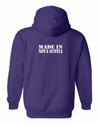 Made In NS ( White Lettering) Left Chest and Back Pullover Hoodie - Unisex