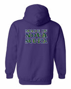 Made In NS ( Tartan Lettering) Left Chest and Back Pullover Hoodie - Unisex