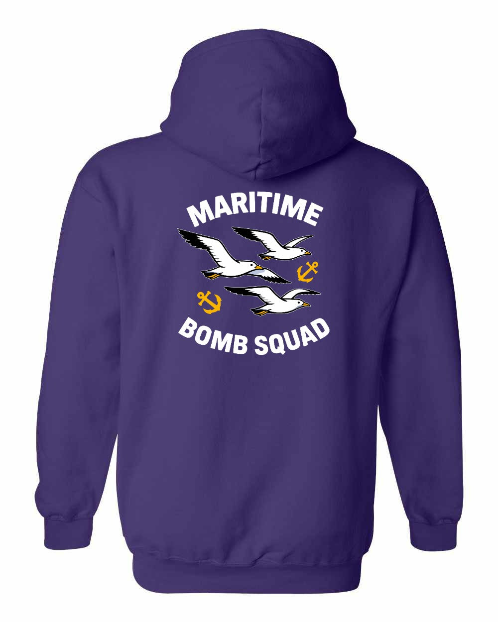 Maritime Bomb Squad Left Chest & Back Pullover Hoodie - Unisex