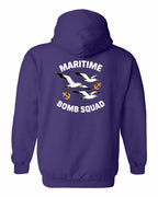 Maritime Bomb Squad Left Chest & Back Pullover Hoodie - Unisex
