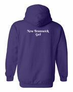 NB Girl Heart Dot Left Chest & Back Pullover Hoodie - Unisex