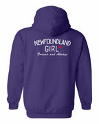 NFLD Girl Forever and Always Left Chest & Back Pullover Hoodie - Unisex