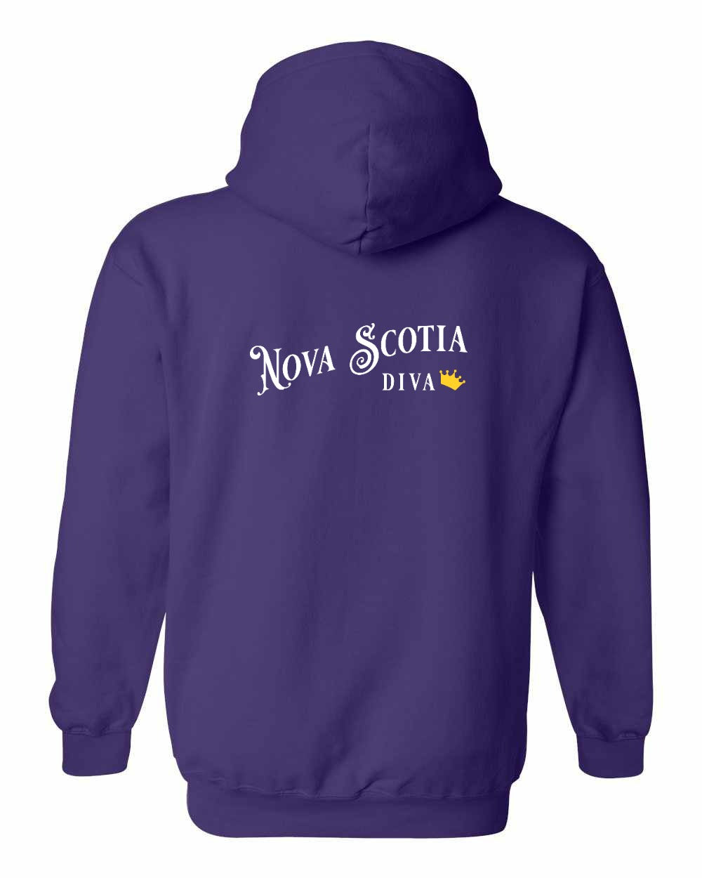 NS Diva Left Chest and Back Pullover Hoodie - Unisex