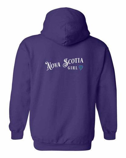 Nova Scotia Girl Tartan Heart Left Chest and Back pullover