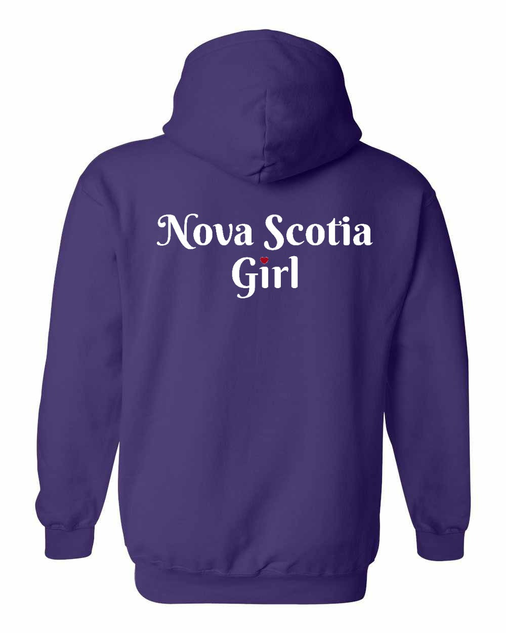 NS Girl Heart Dot Left Chest & Back Pullover Hoodie - Unisex