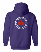Proud Mean & Nasty Leaf Left Chest and Back Pullover Hoodie - Gildan Canada (sewn Internationally) - Unisex