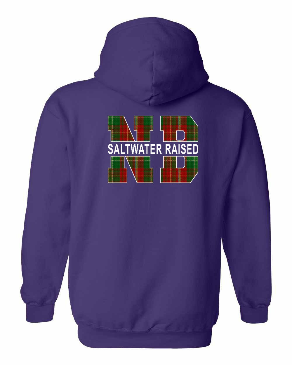 New Brunswick Saltwater Raised Left Chest and Back Pullover Hoodie