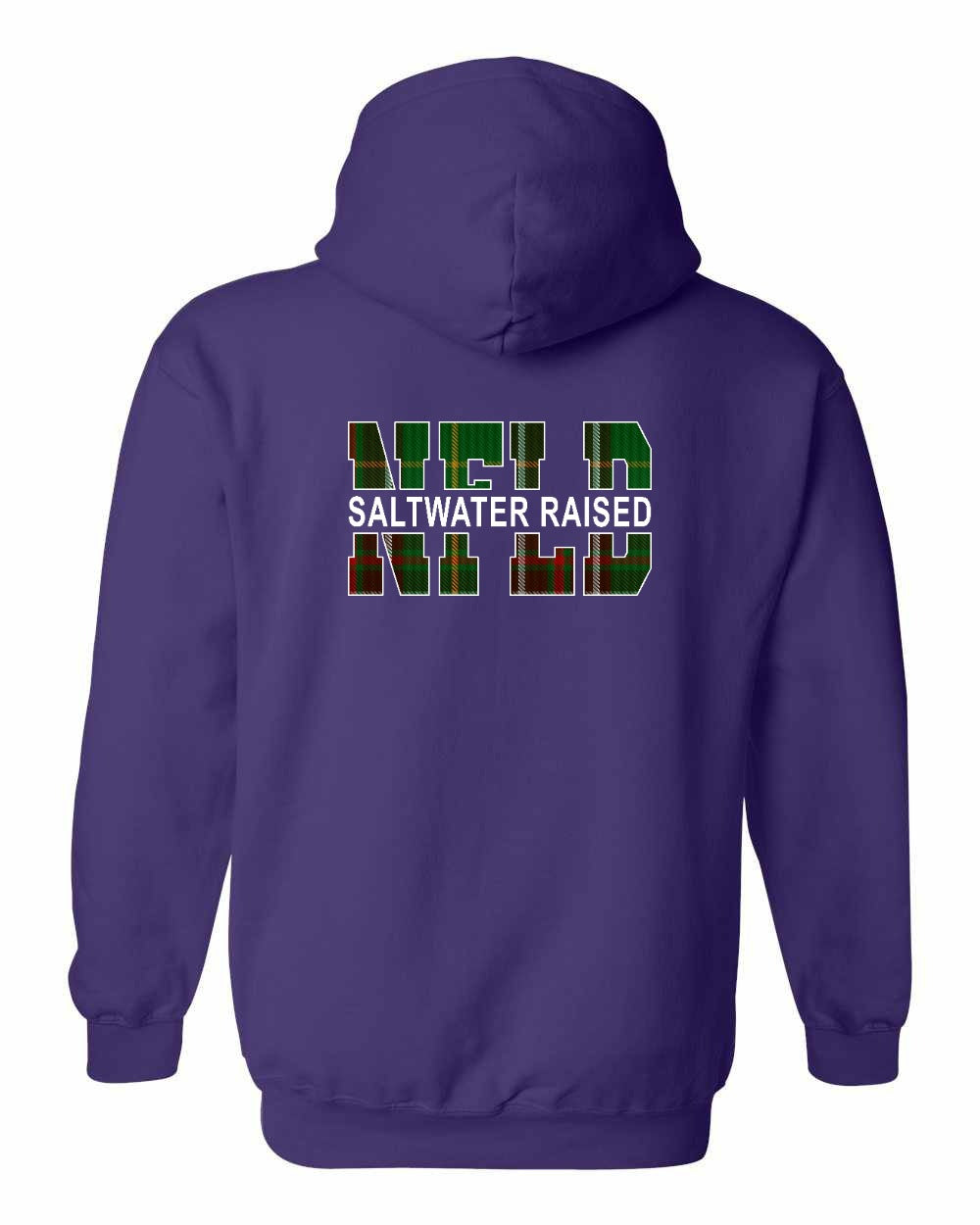 NFLD Saltwater Raised Left Chest and Back Pullover Hoodie - Unisex