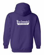Custom Your Community Swoop (CB) Left Chest and Back Pullover Hoodie - Unisex