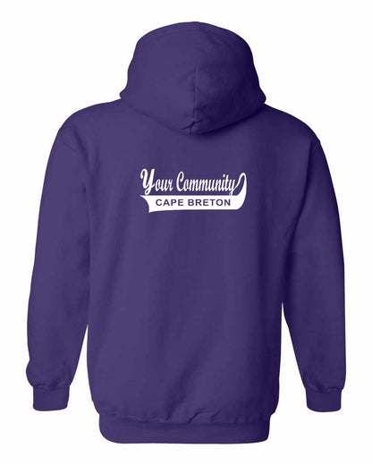 Your Community Swoop (Cape Breton) Left Chest and Back Pullover Hoodie