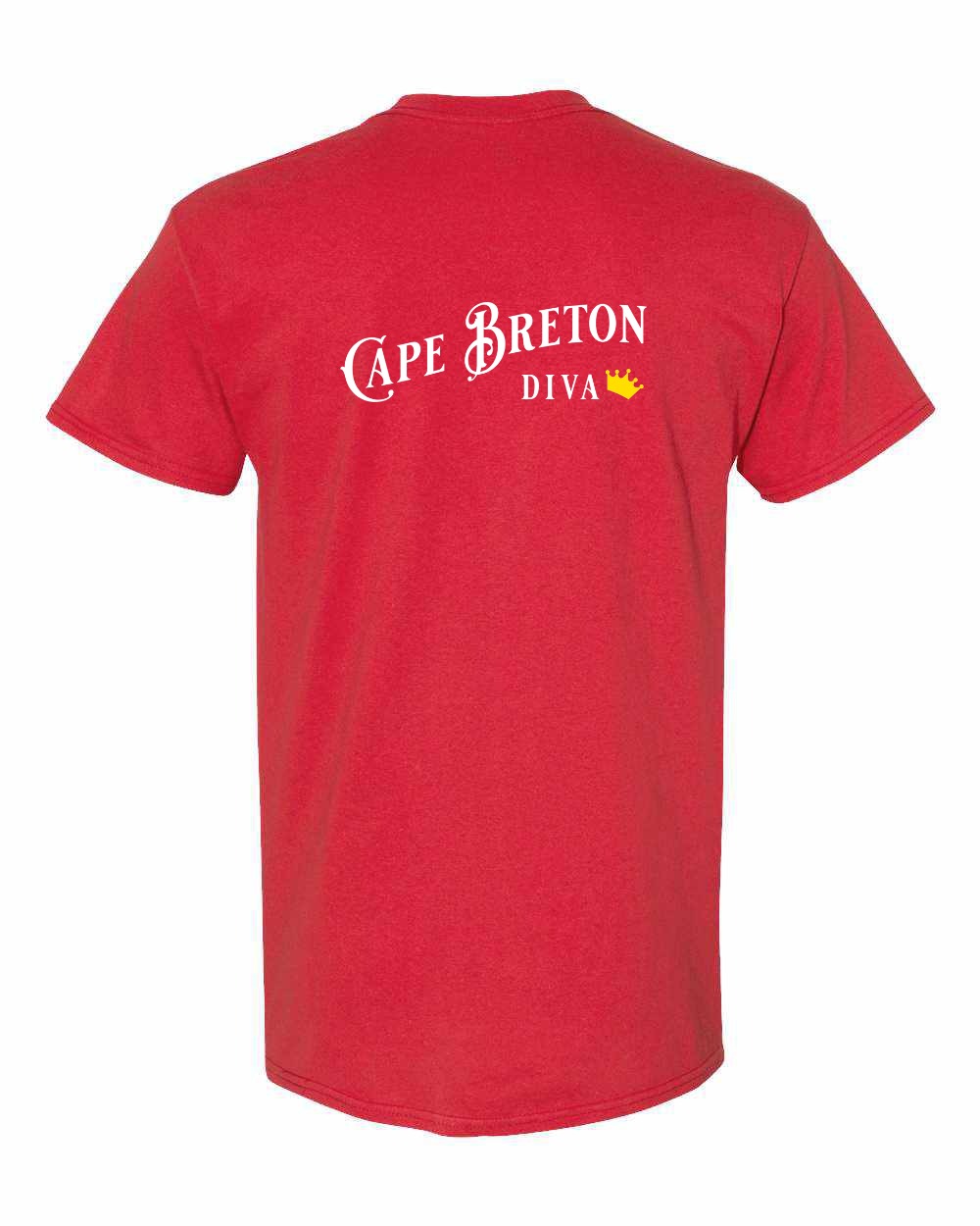 Cape Breton Diva Left Chest and Back Men's Tee