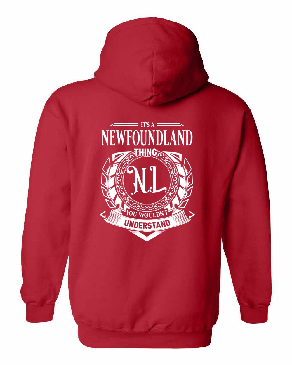 It's  A NFLD Thing Left Chest and Back Pullover Hoodie - Unisex