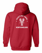 Maritime Swag NFLD Mandala white Lobster Left Chest and Back Pullover Hoodie - Unisex