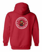 Canadiano just Coffee EH! Rosie Sunglasses Left Chest and Back Pullover Hoodie - Gildan Canada (sewn Internationally) - Unisex