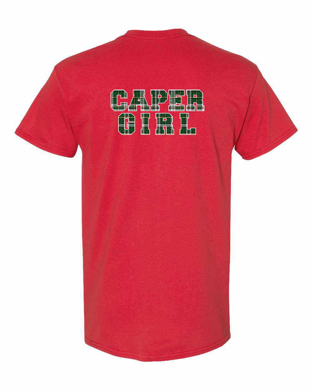 Caper Girl Left Chest and Back Men's Tee