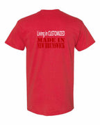 Living in Custom Made in NB Left Chest and Back Men's Tee