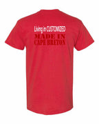 Living Alberta Made in CB Left Chest and Back Men's Tee