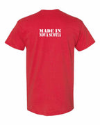 Made In NS ( White Lettering) Left Chest and Back Men's tee