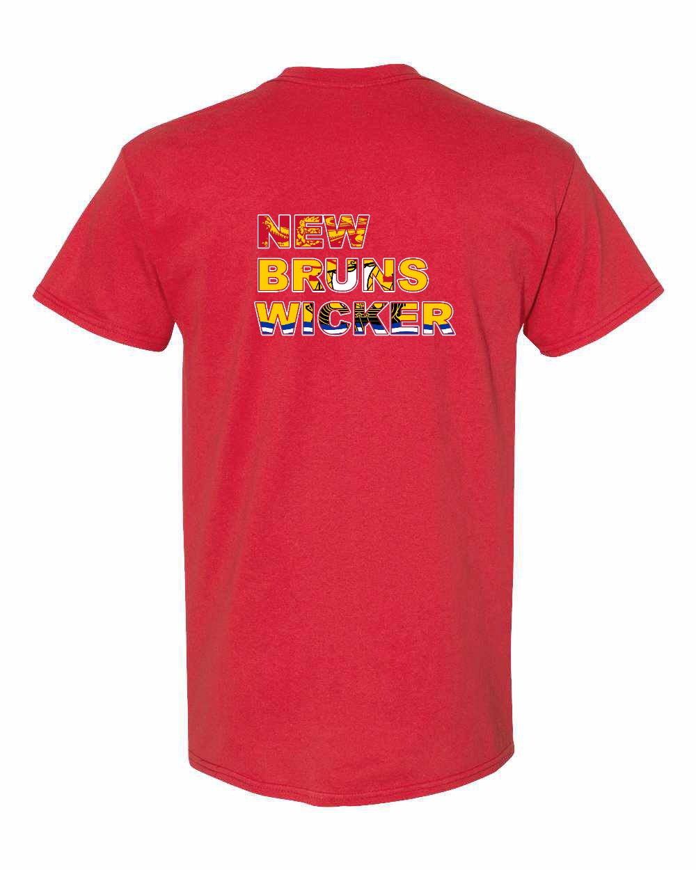 New Bruns Wicker Left Chest and Back Men's Tee