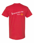 NFLD Guy Yellow Compass Left Chest and Back Men's Tee