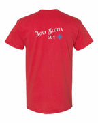 NS Guy Blue Left Chest and Back Men's tee