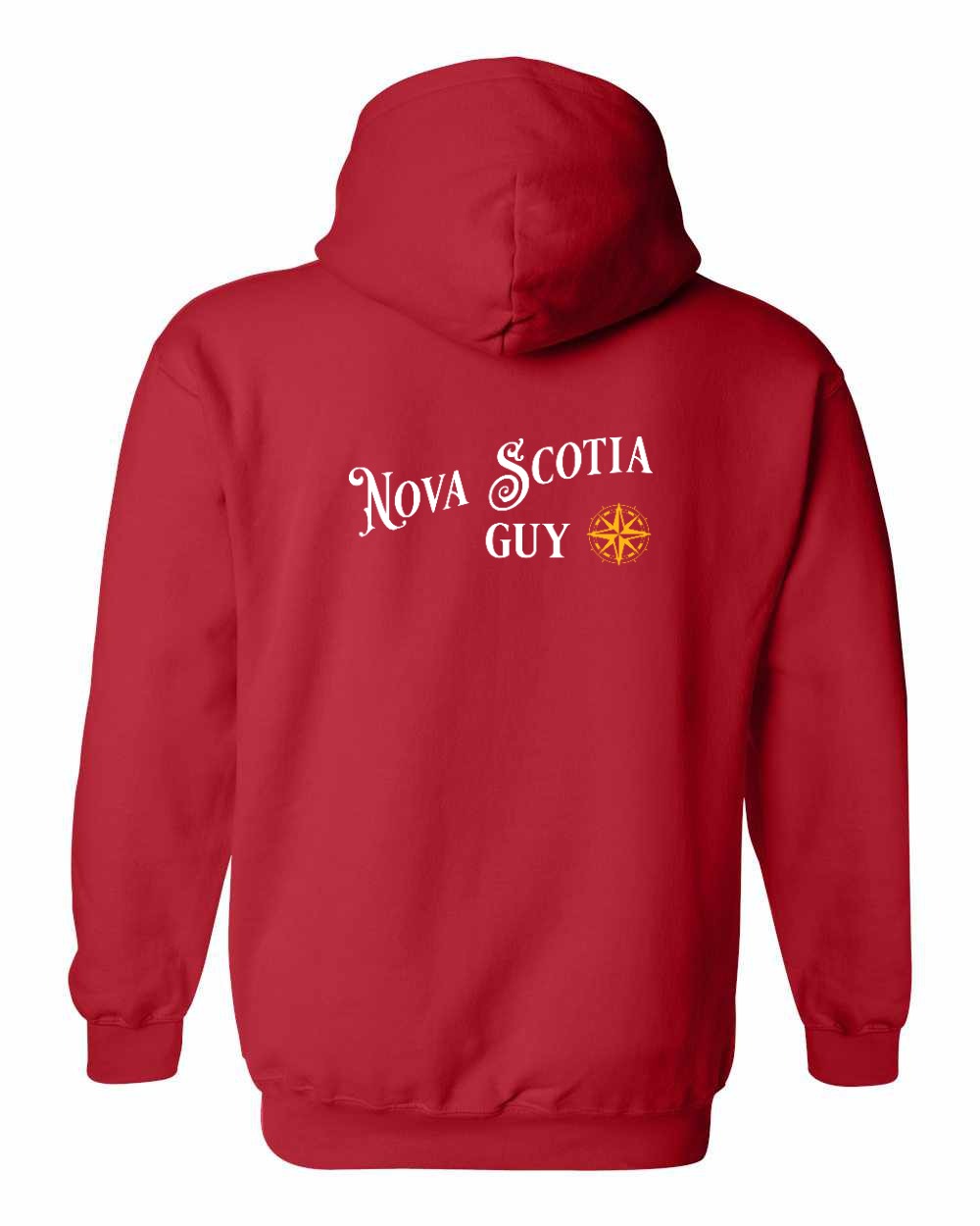 NS Guy Yellow Compass Left Chest and Back Pullover Hoodie - Unisex