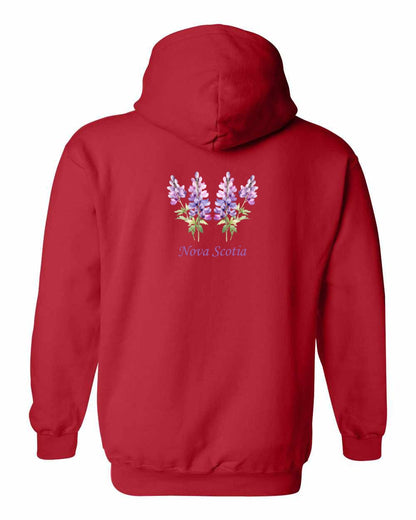 Nova Scotia Lupins Left Chest and Back pullover