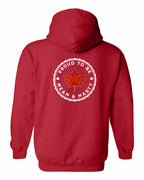 Proud Mean & Nasty Leaf Left Chest and Back Pullover Hoodie - Gildan Canada (sewn Internationally) - Unisex