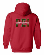 PEI Saltwater Raised Left Chest and Back Pullover Hoodie - Unisex