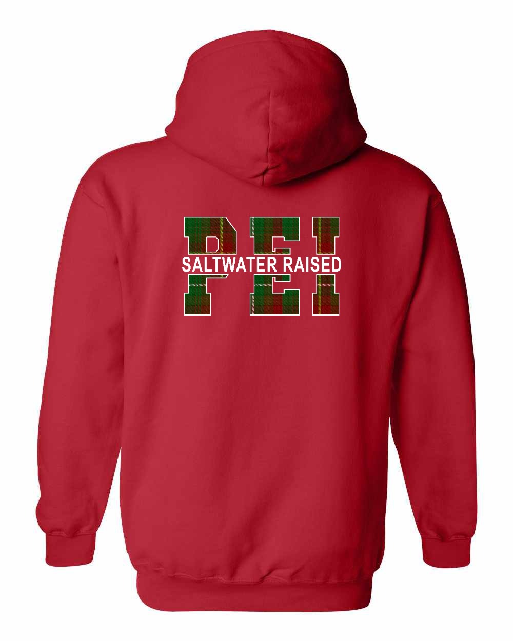 Prince Edward Island Saltwater Raised Left Chest and Back Pullover Hoodie
