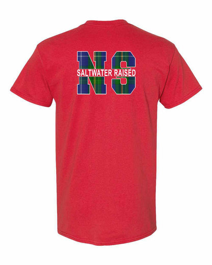 Saltwater Raised Left Chest and Back mens-tee