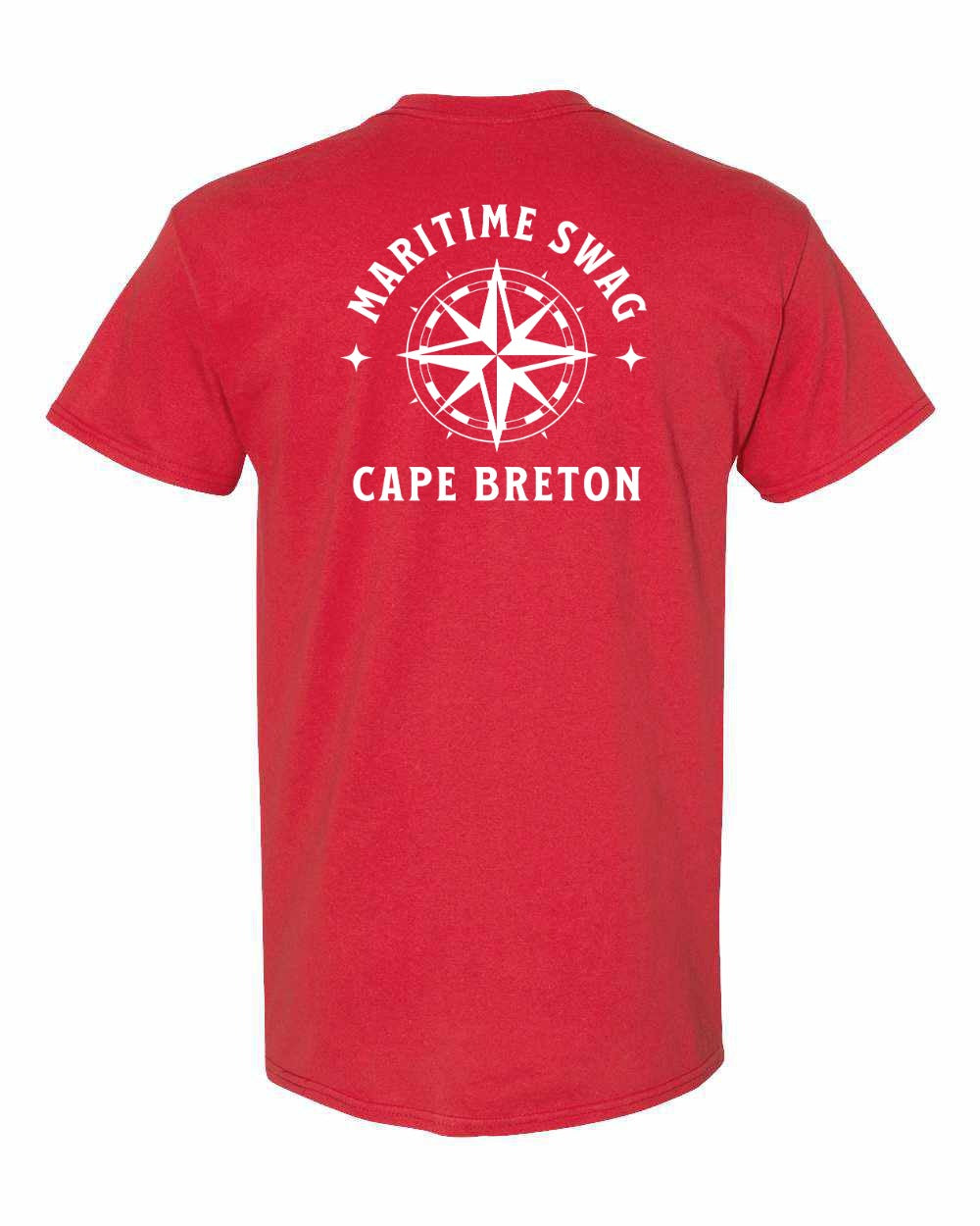 Maritime Swag Cape Breton Compass Left Chest and Back Men's Tee