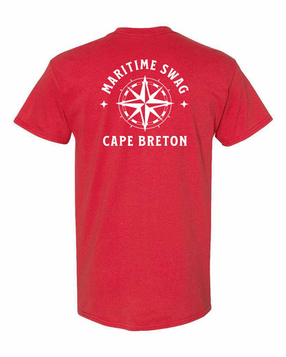 Maritime Swag Cape Breton Compass Left Chest and Back Men's Tee