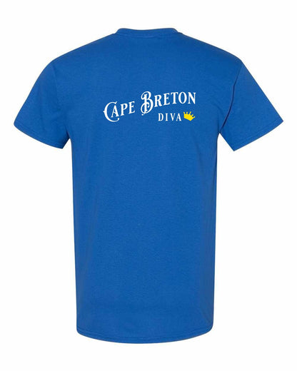 Cape Breton Diva Left Chest and Back Men's Tee