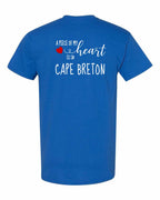 A piece of My heart in CB (Red Heart) Left Chest and Back Men's Tee
