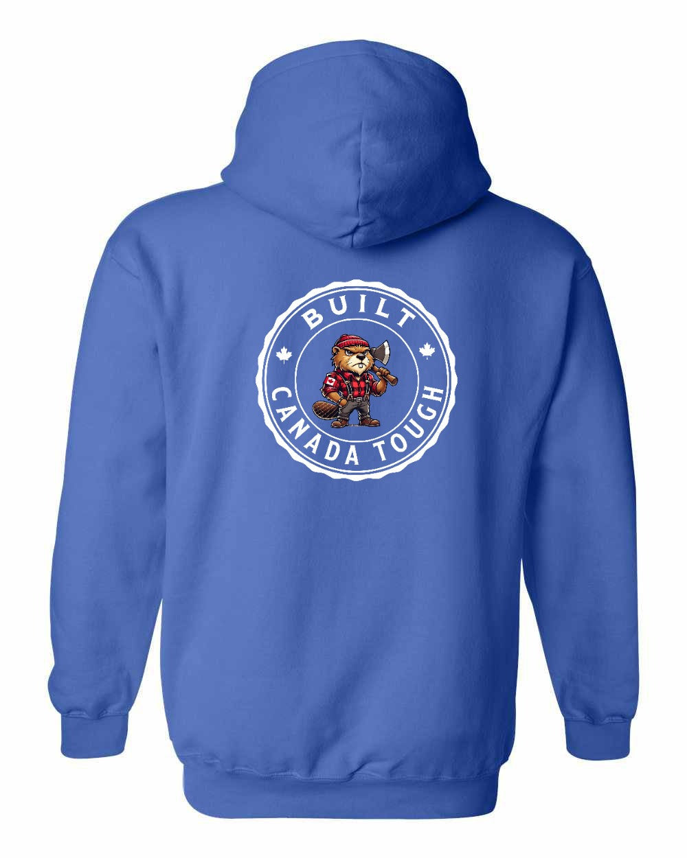 Built Canada Tough Male Beaver Left Chest and Back Pullover