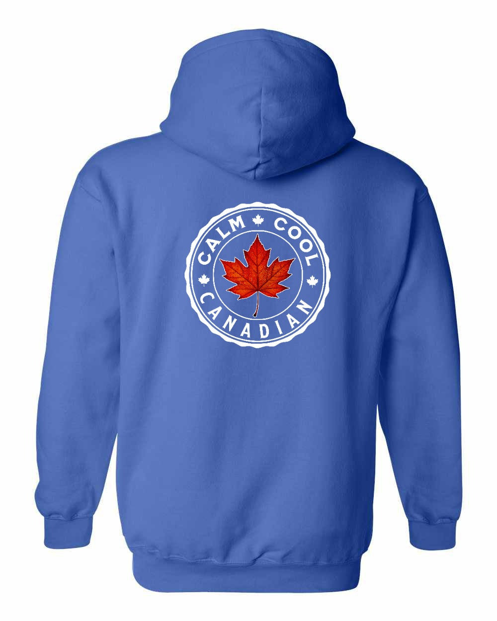 Calm Cool Canadian Leaf Left Chest and Back Pullover