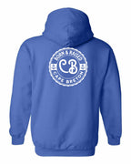 Born & Raised CB Left Chest and Back Pullover Hoodie - Unisex